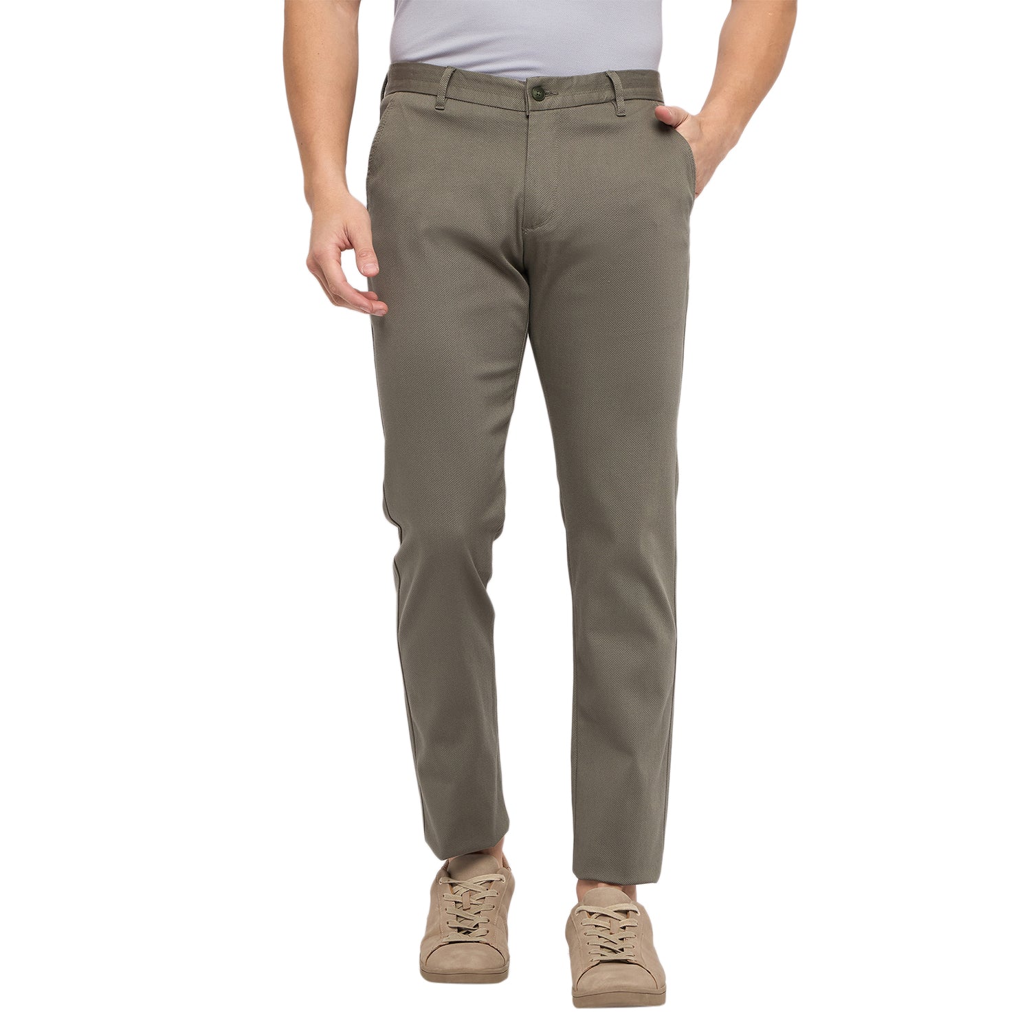 Duke Urban Men Flatfront Narrowfit Chinos Trousers (SDT4596)