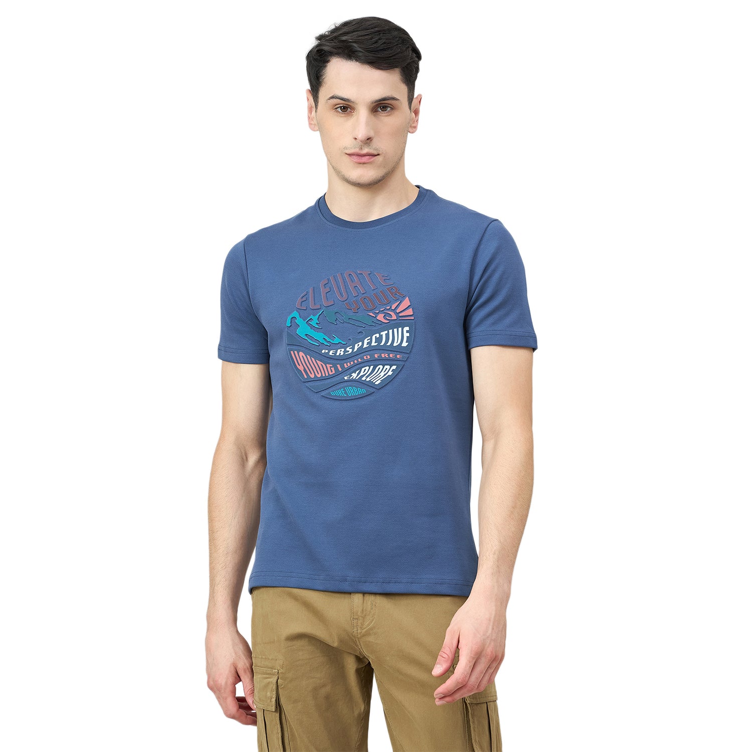 Duke Urban Men Half Sleeve Cotton Tshirt (LF7502)