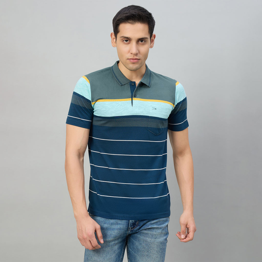 Duke Men Half Sleeve Cotton Regualr Fit Casual T-shirt (MLF1175)