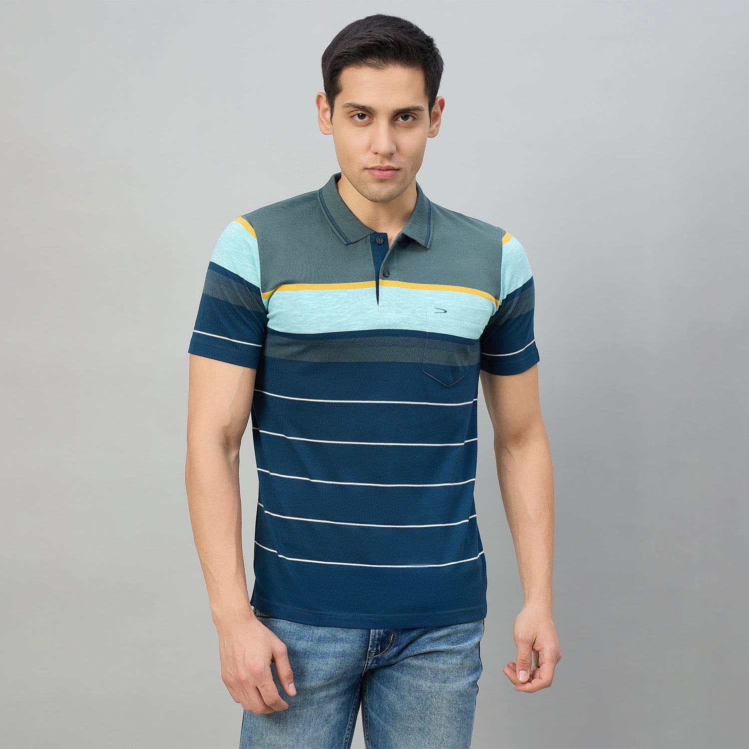 Duke Men Half Sleeve Cotton Regualr Fit Casual T-shirt (MLF1175)