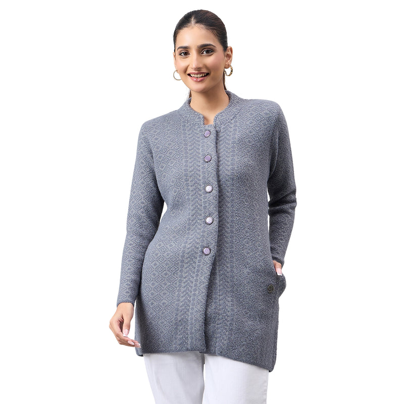 Duke Urban Women Full Sleeve Front Open Regular Cardigan (SDS1286)