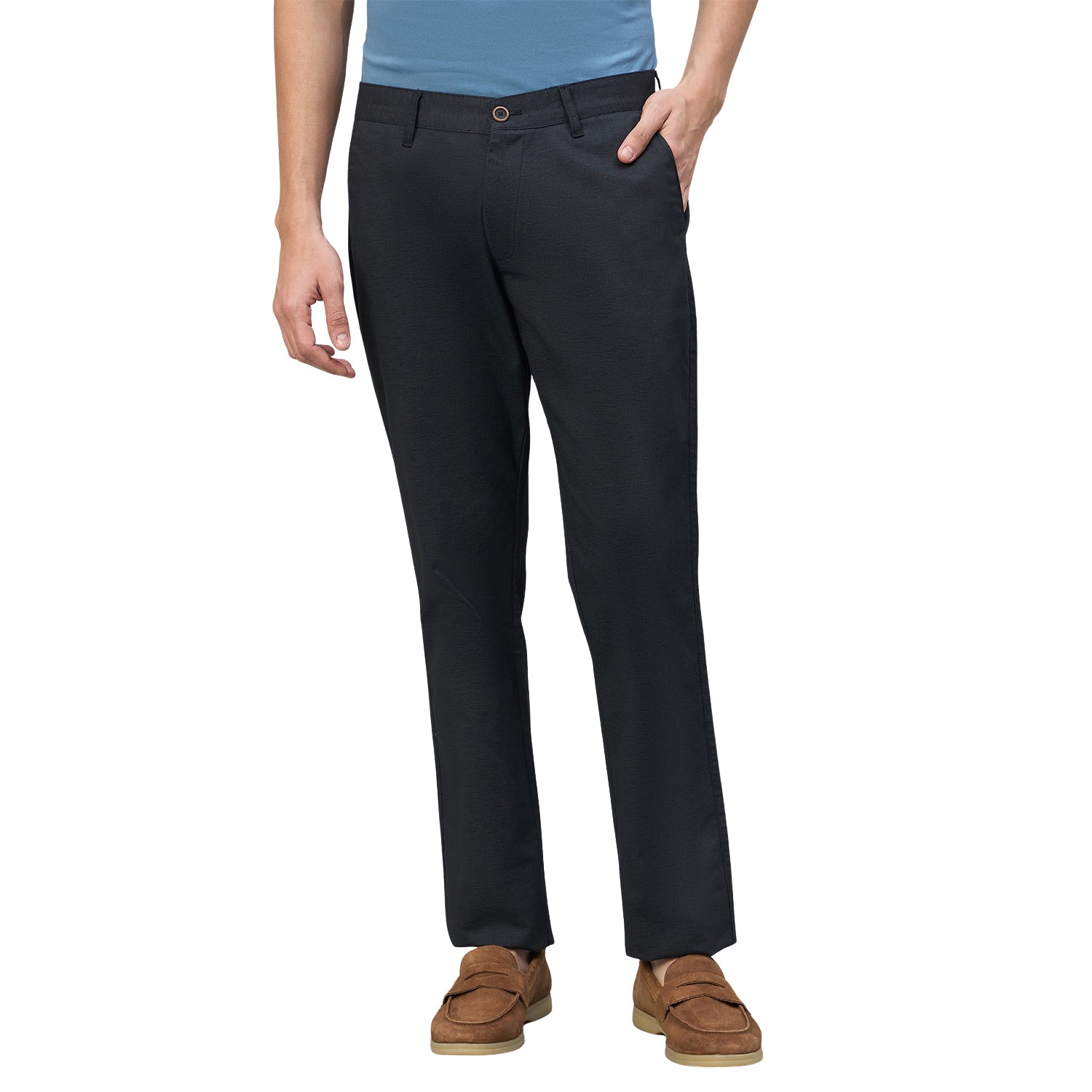 Duke Urban Men Flatfront Narrowfit Non-denim Casual Trouser (SDT4647)