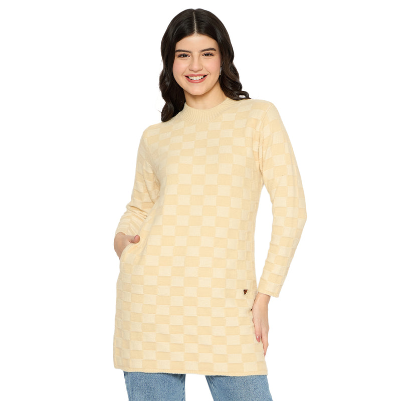 Duke Urban Women Full Sleeve Round Neck Sweater (SDS1256C)