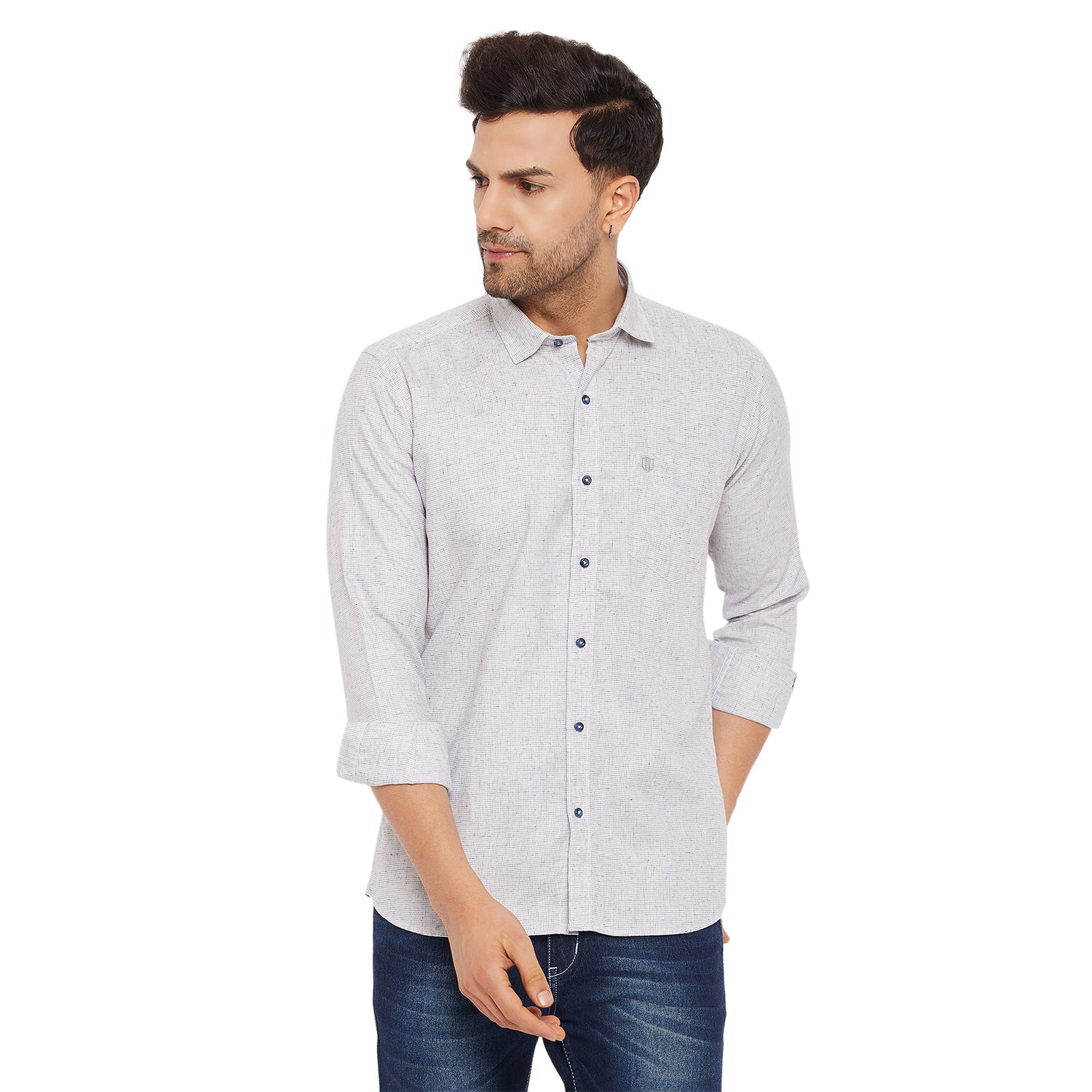 Duke Men Stardust Cotton Full Sleeve Shirt (SDO8PCDL)