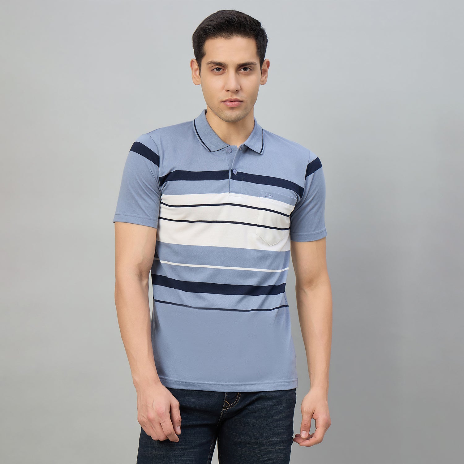 Duke Men Half Sleeve Cotton Regualr Fit Casual T-shirt (MLF1182)