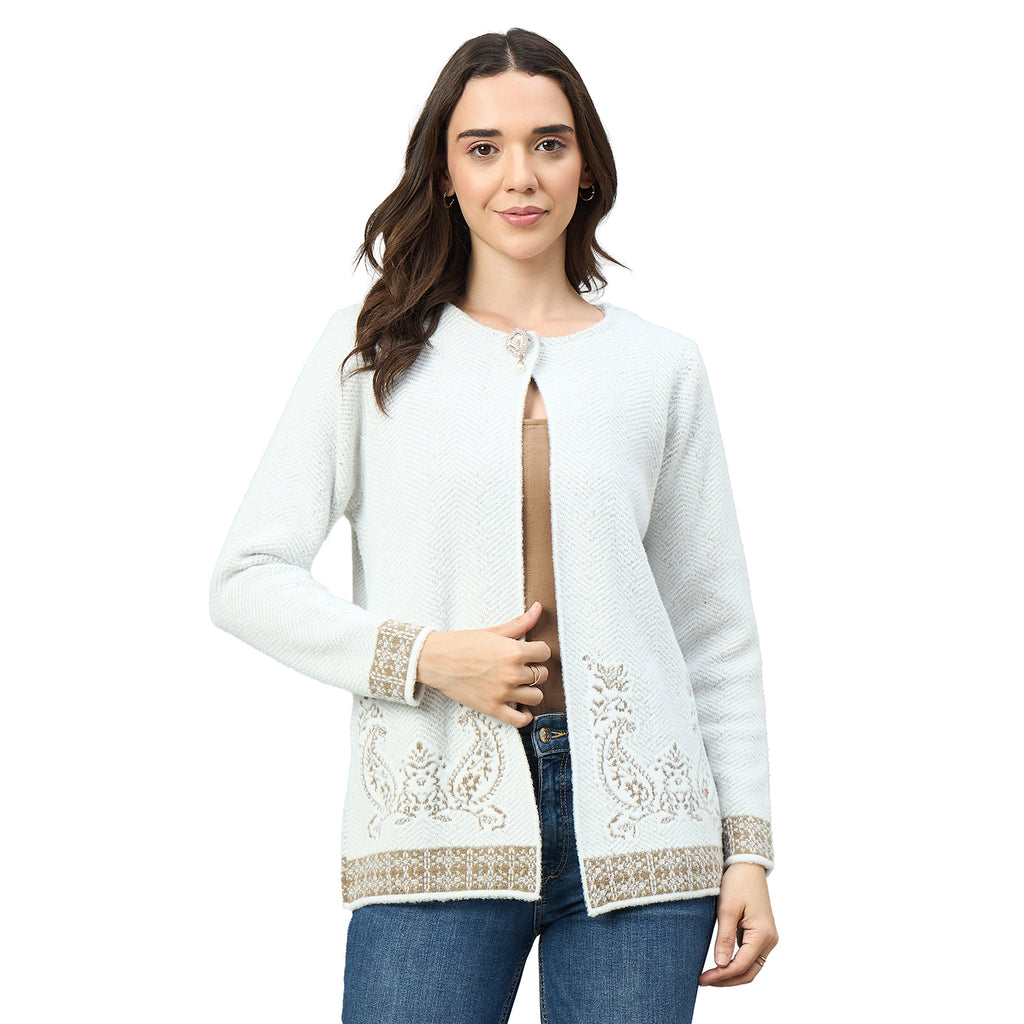 Duke Urban Women Full Sleeve Round Neck Cardigan (SDS1445)