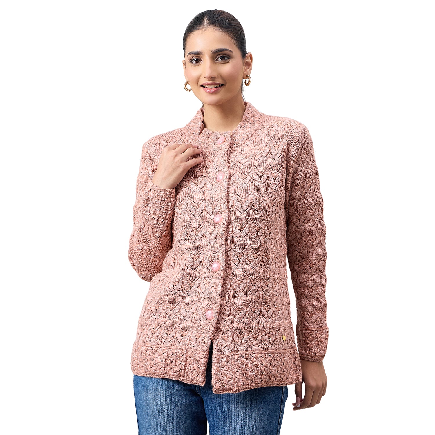 Duke Urban Women Full Sleeve Front Open Regular Cardigan (SDS1367R)