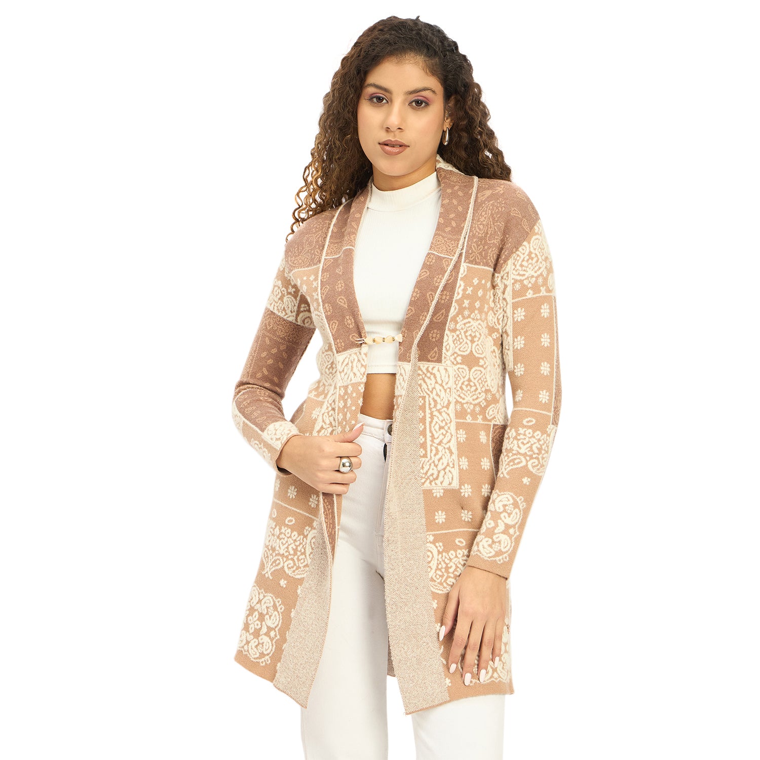 Duke Urban Women Full Sleeve Shrug (SDS1265N)