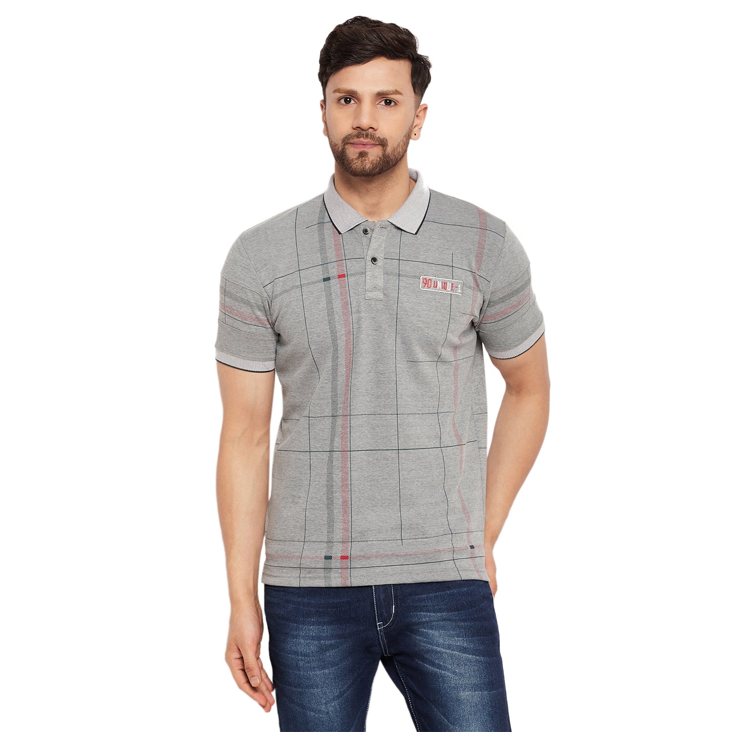 Duke Stardust Men Half Sleeve Cotton T-shirt (MLF5863)
