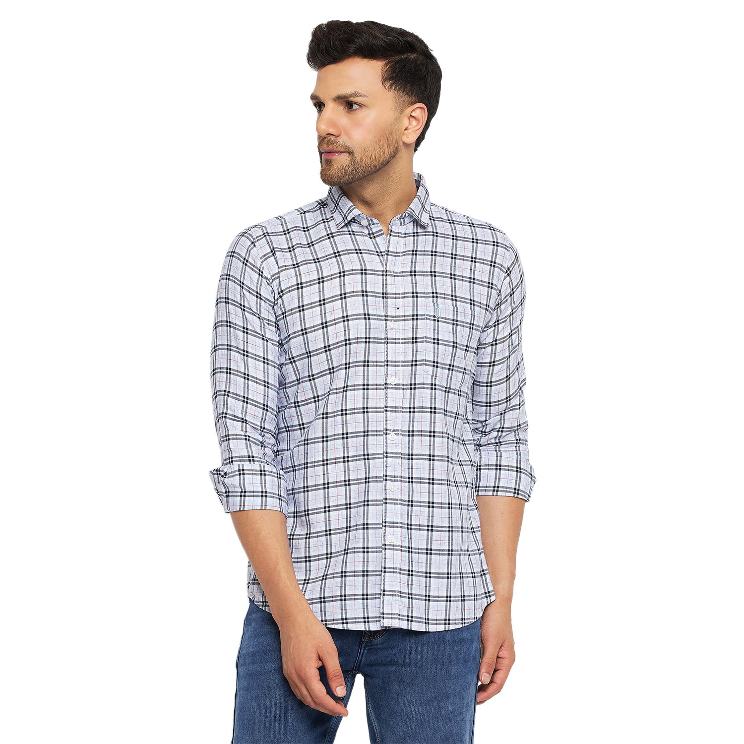 Duke Urban Men Full Sleeve Cotton Shirts (SDO8CKLB)