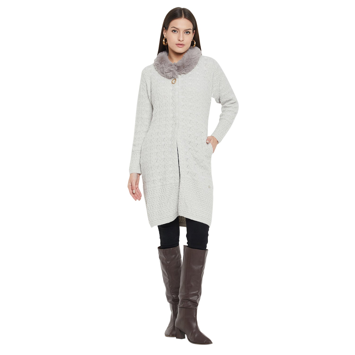 Duke Urban Women Full Sleeve Long Cardigan (SDS1201)