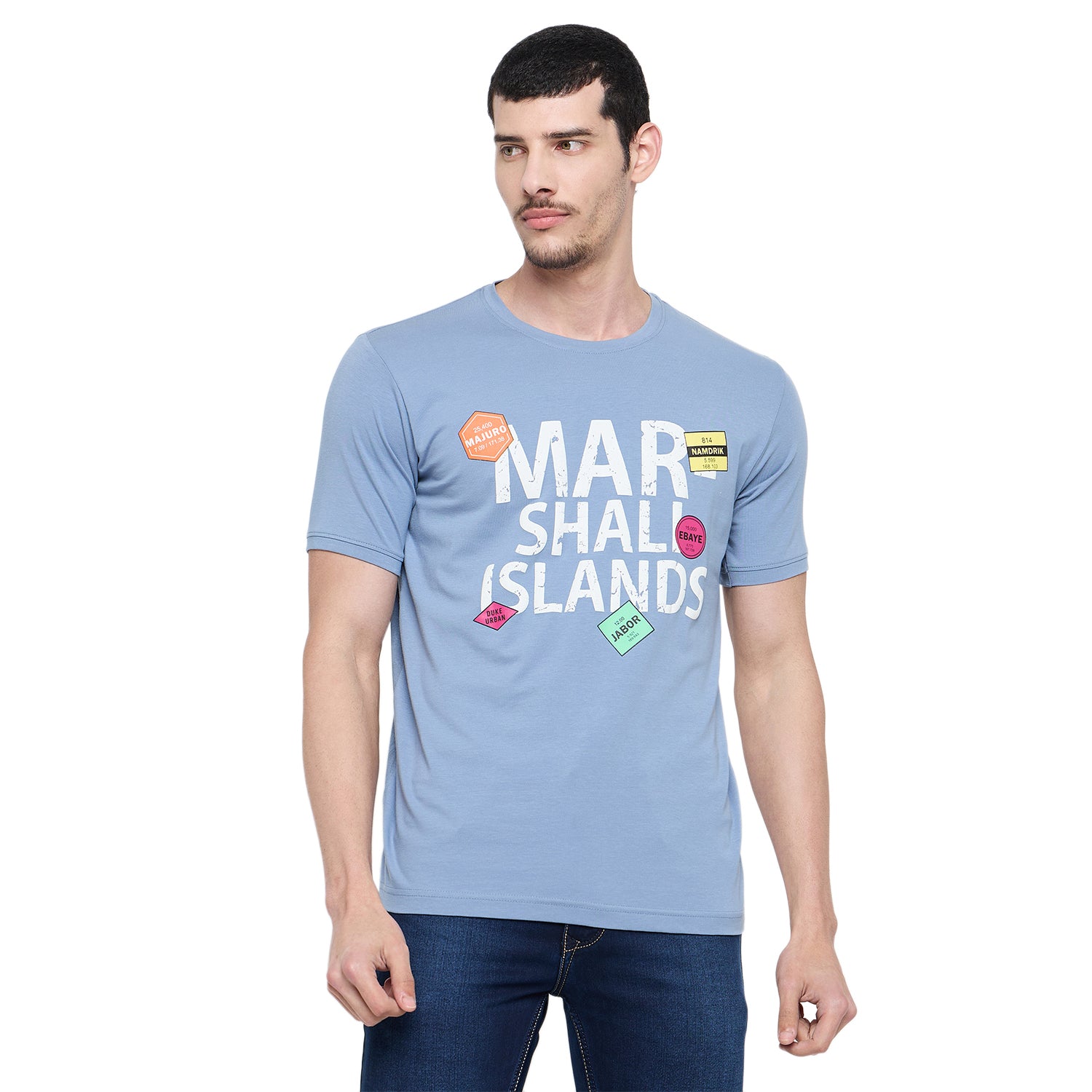 Duke Urban Men Half Sleeve Cotton Tshirt (LF7158)