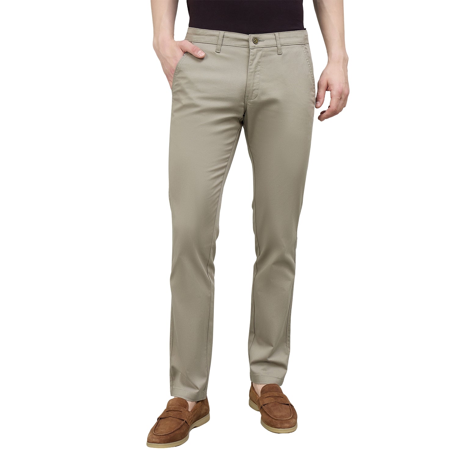 Duke Urban Men Flatfront Narrowfit Non-denim Casual Trouser (SDT4667)