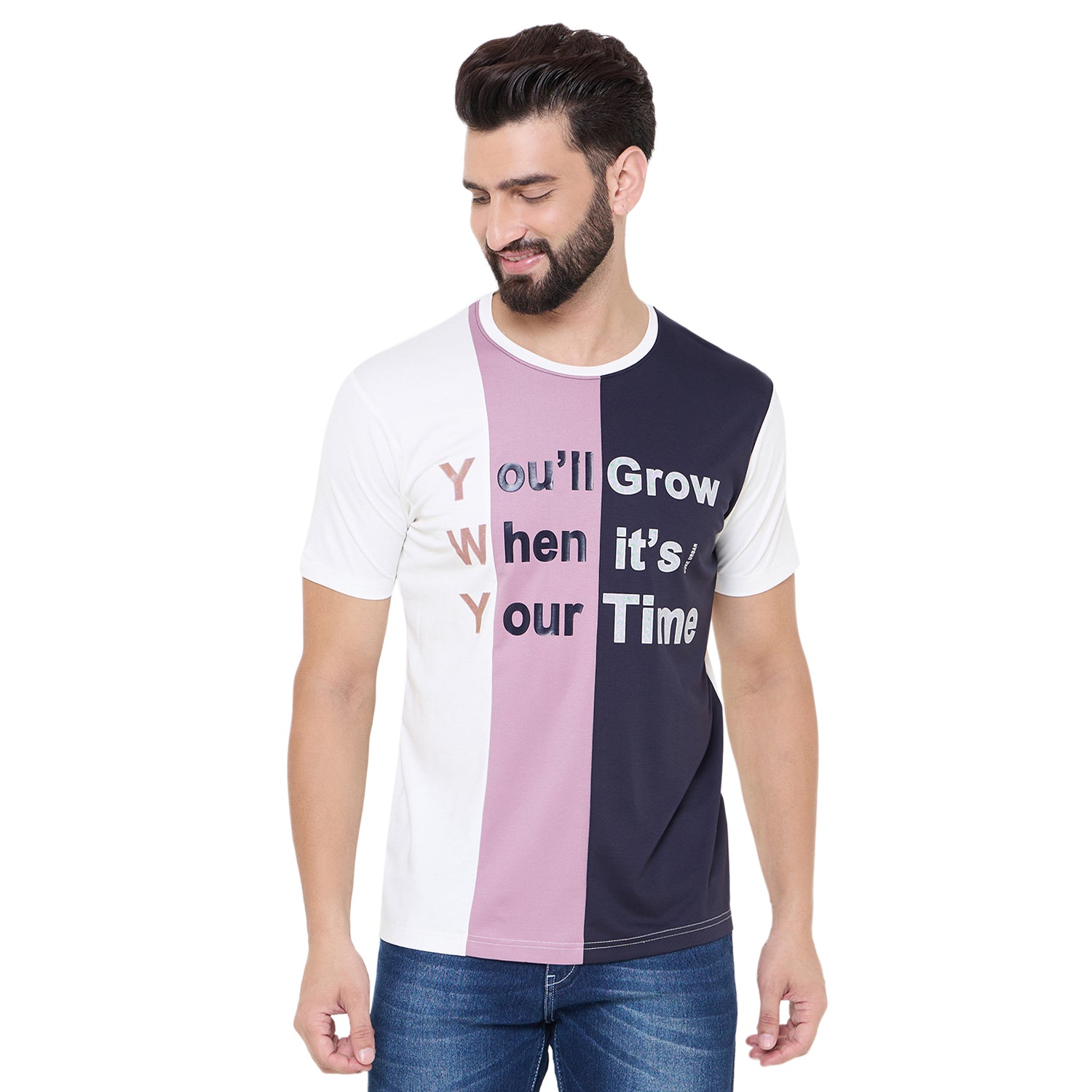 Duke Urban Men Half Sleeve Cotton Tshirt (LF7341)