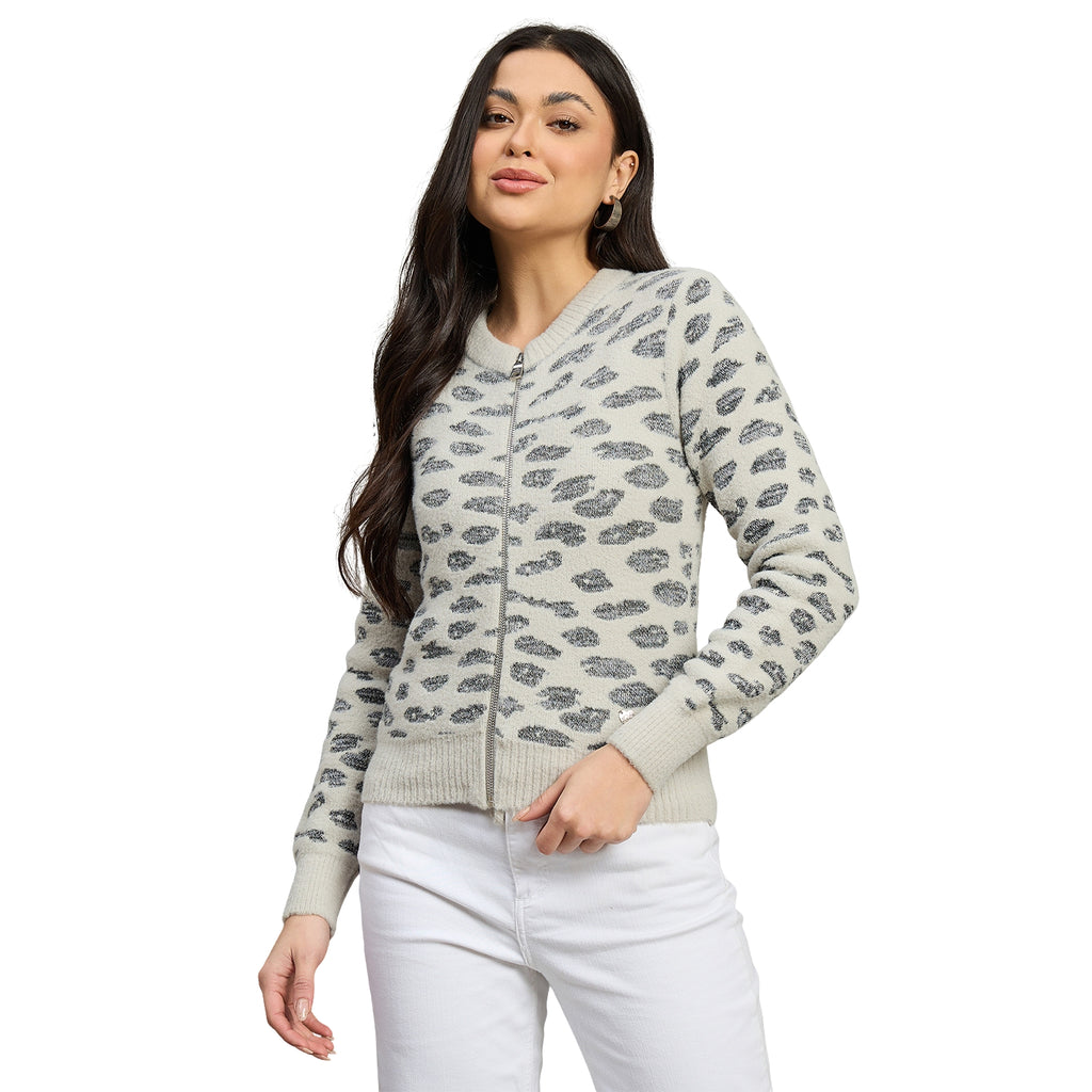 Duke Urban Women Full Sleeve Front Open Regular Cardigan (SDS1237N)
