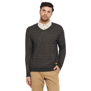 Duke Stardust Men Full Sleeve V Neck Sweater (SDS2130)