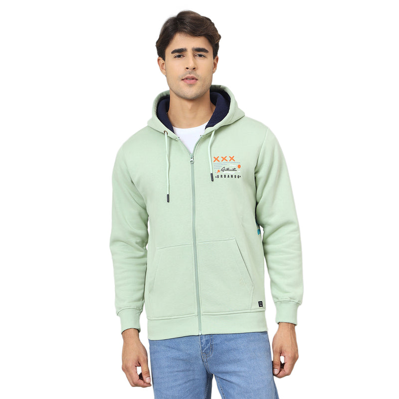 Duke Urban Men Smart Fit Hooded Zip Sweatshirt (LF6363)