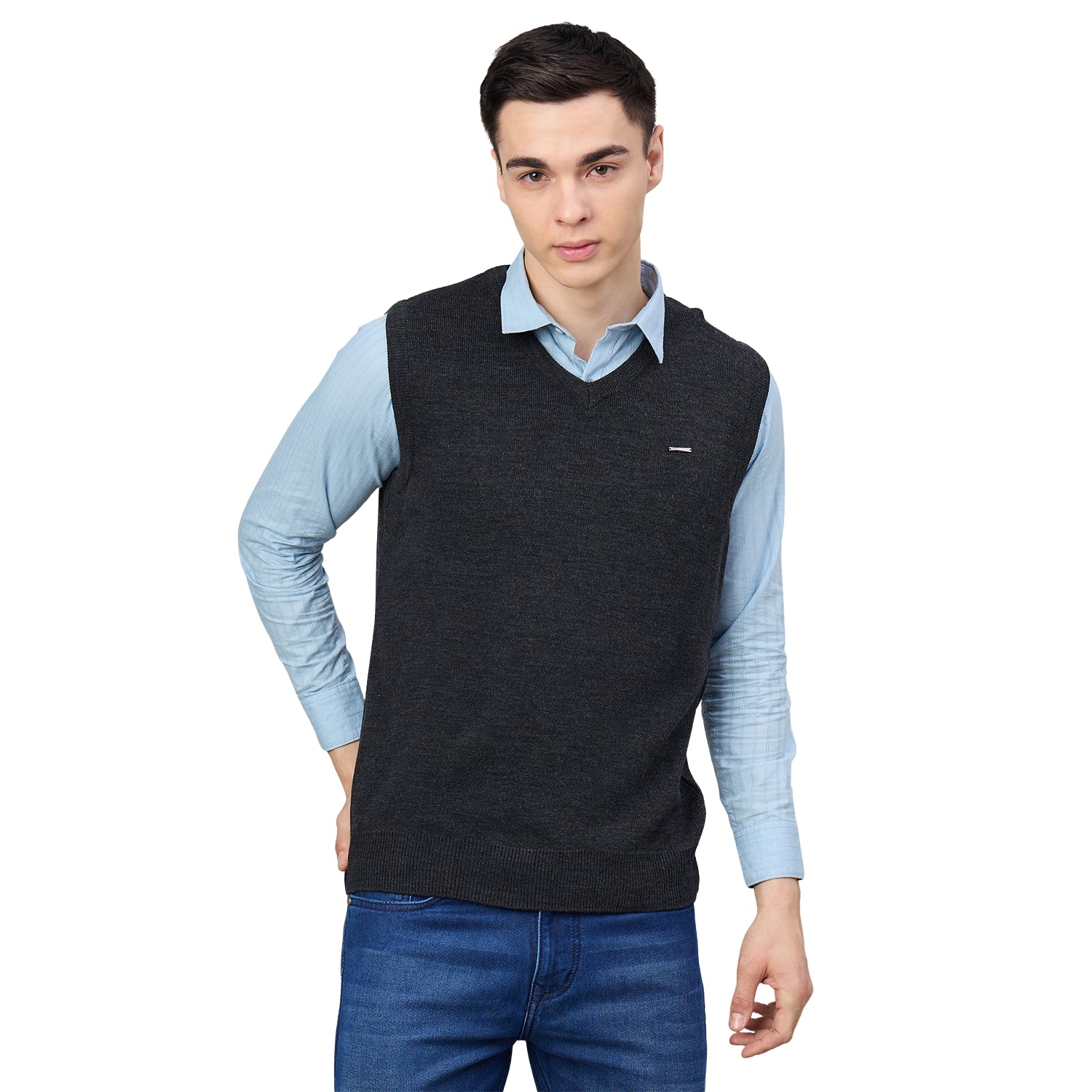 Duke Urban Men Sleeveless V-Neck Sweater (SDS5000)