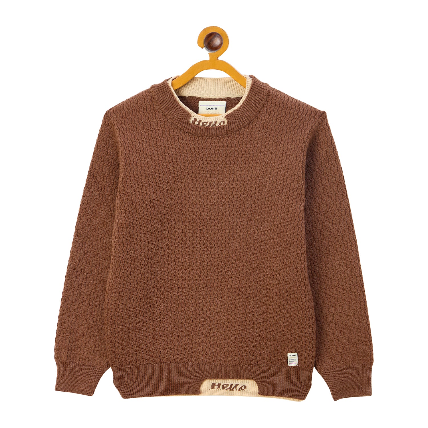 Duke Urban Boys Round Neck Full Sleeve Regular Sweater (S3639)