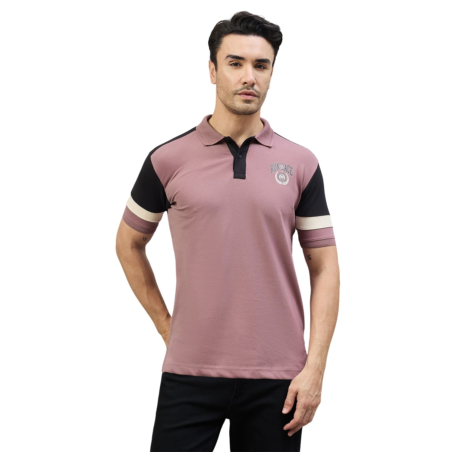Duke Urban Men Half Sleeve Cotton Regular Fit Casual T-shirt (LF7962)