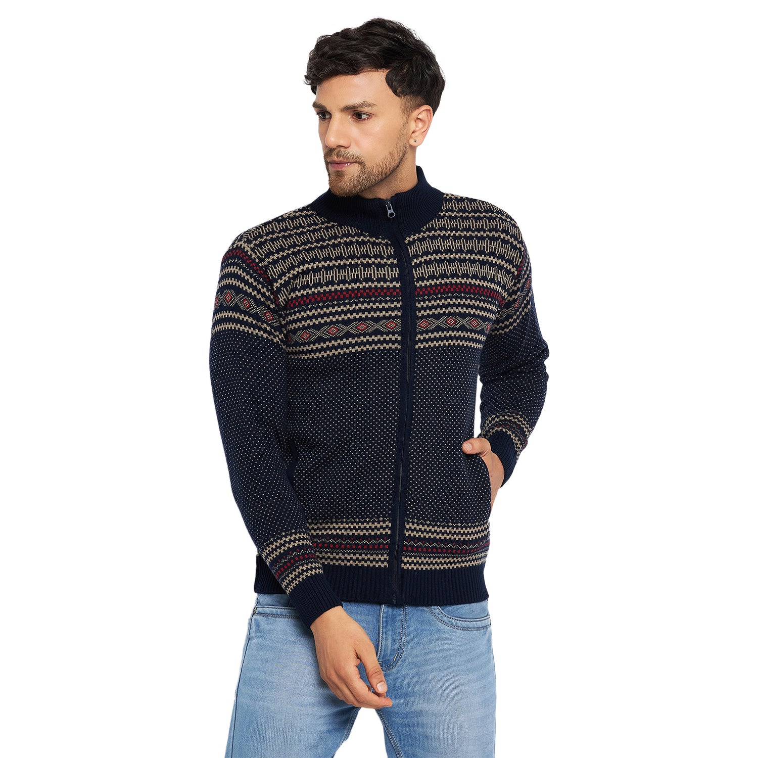 Duke Urban Men Full Sleeve High Neck Pullover (SDS2082)