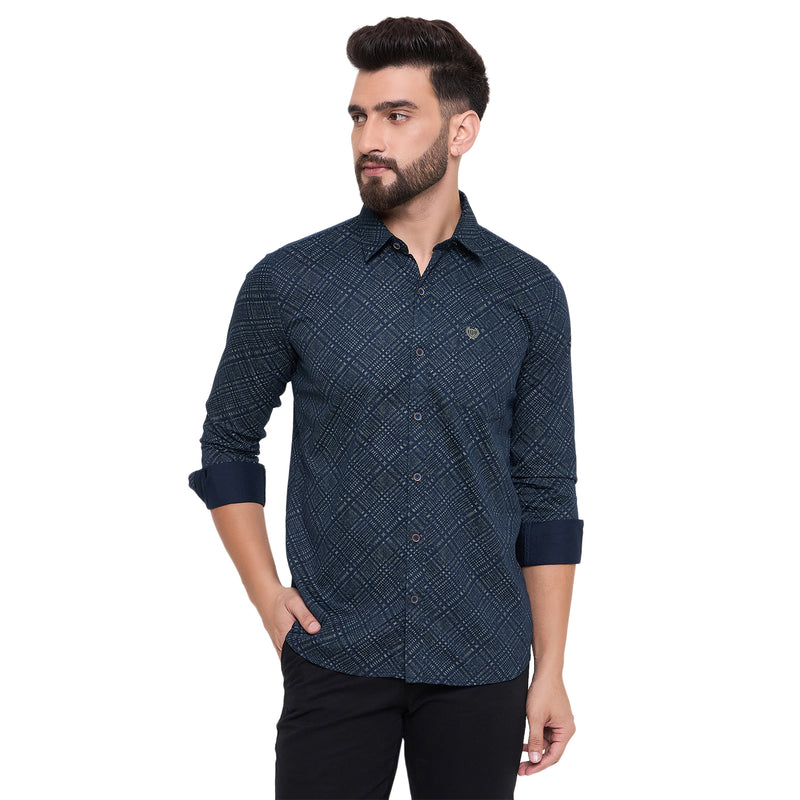 Duke Urban Men Full Sleeve Cotton Shirt (SDO6PRTQ)