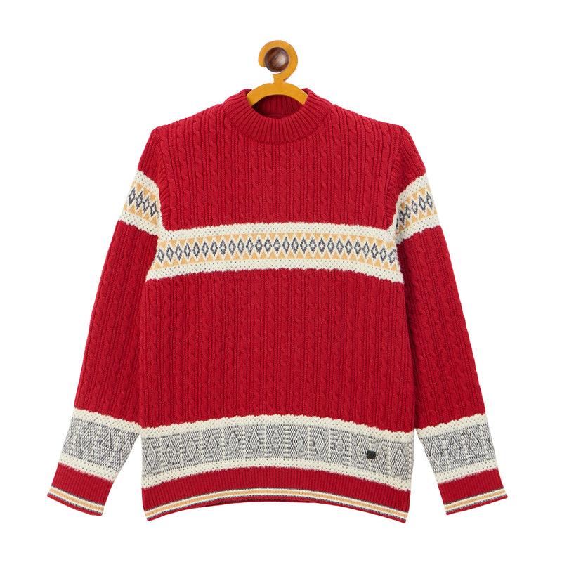 Duke Urban Boys Round Neck Full Sleeve Regular Sweater (S3631)