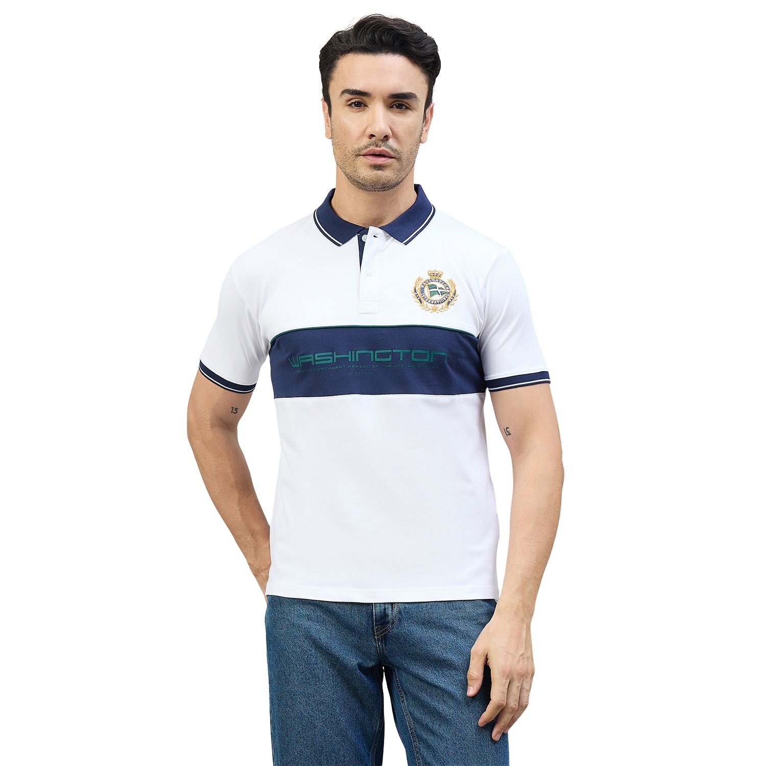 Duke Urban Men Half Sleeve Cotton Smart Fit Casual T-shirt (LF7970)