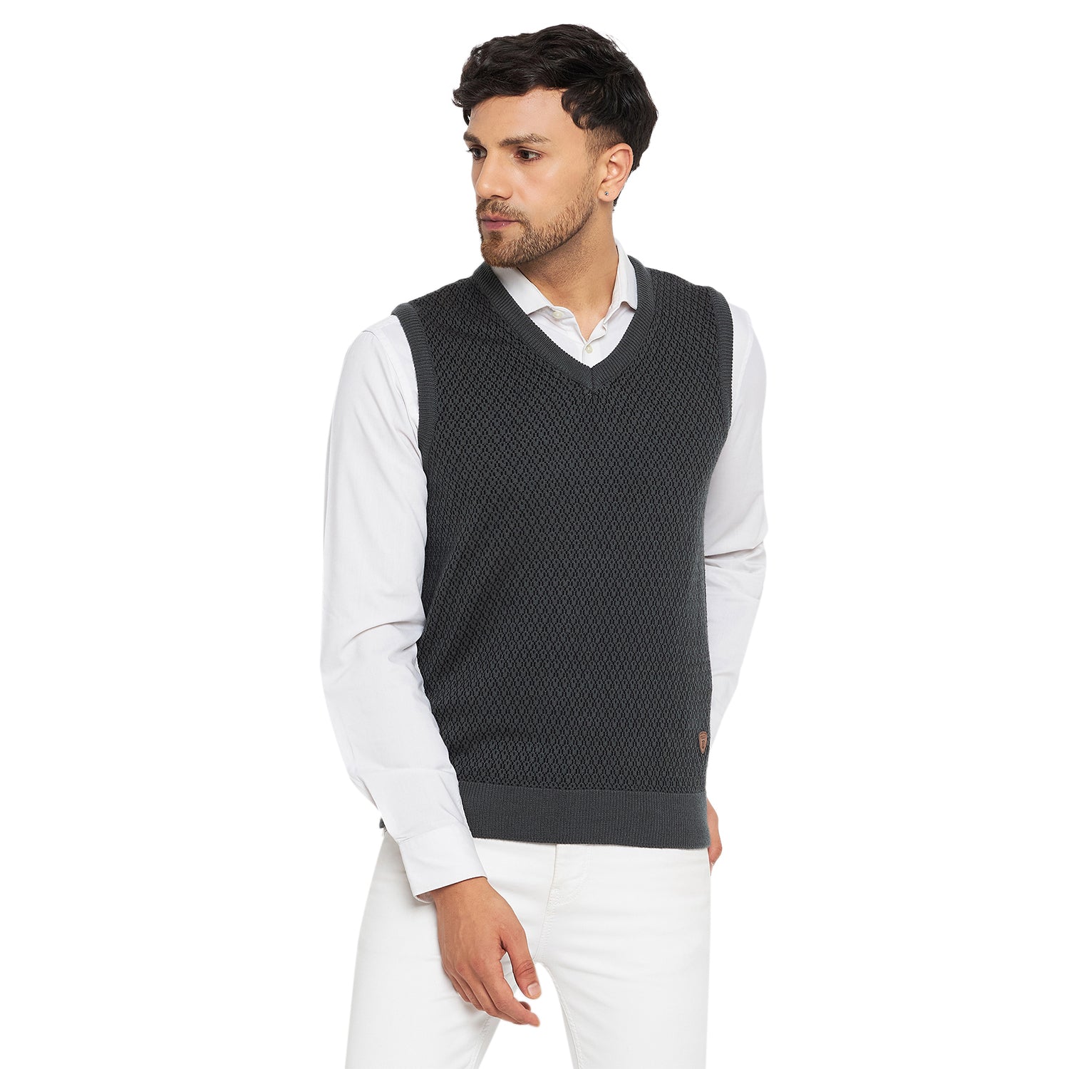 Duke Urban Men Sleeveless V Neck Sweater (SDS2033)
