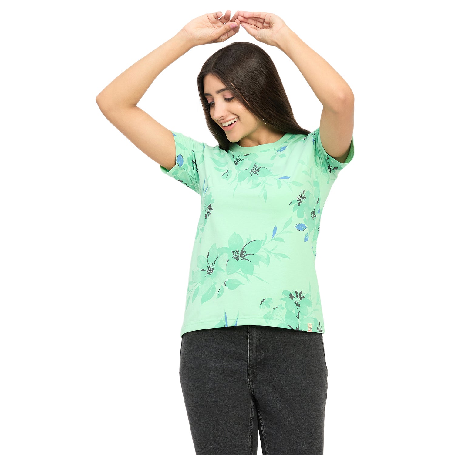 Duke Urban Women Half Sleeve Round Neck Top (LFX3287)