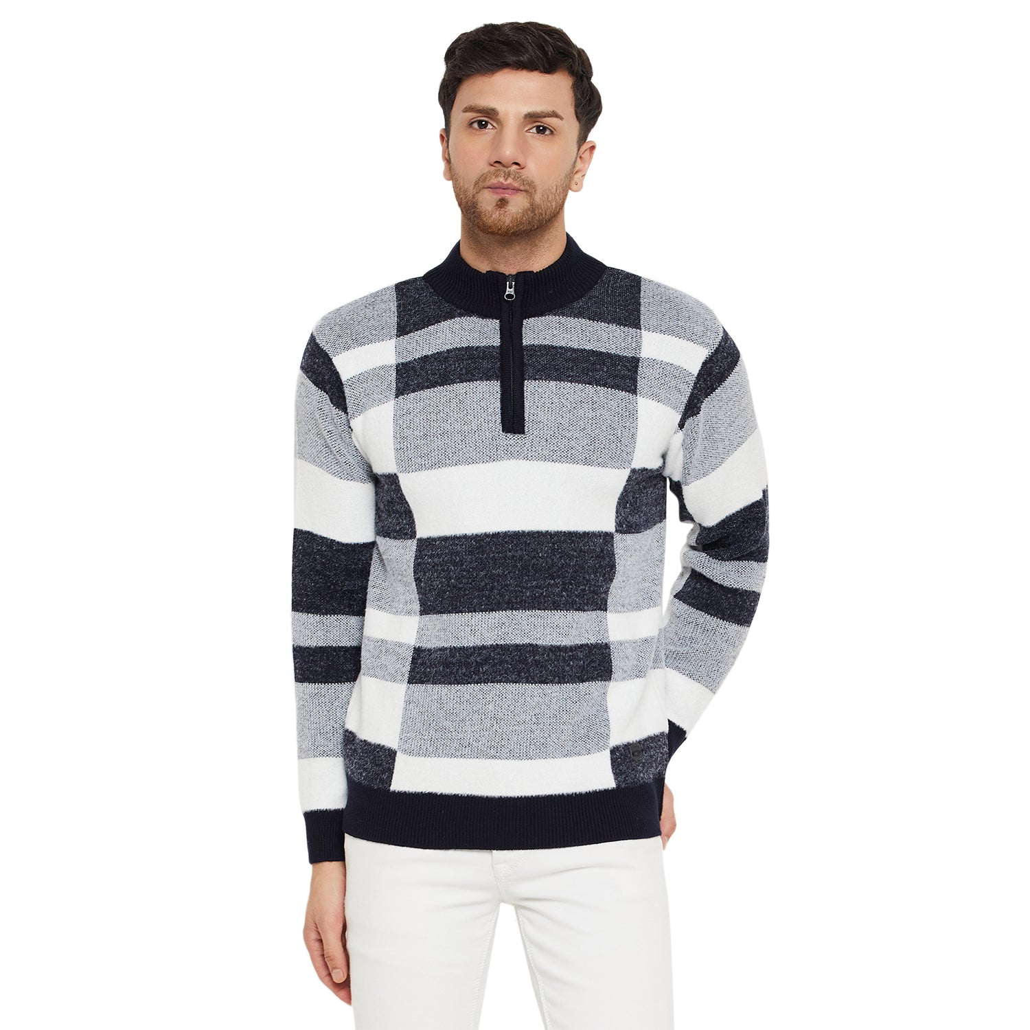 Duke Urban Men Full Sleeve Half Zip Pullover (SDS2142)