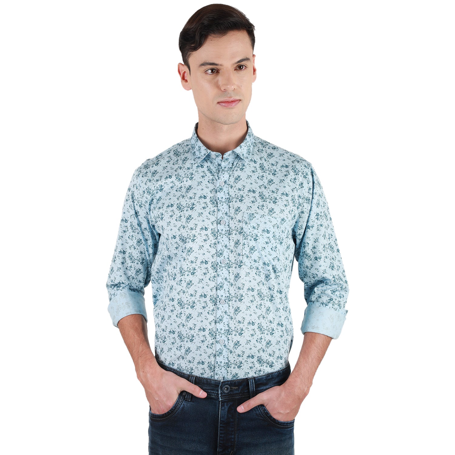Duke Stardust Men Full Sleeve Cotton Shirt (SDO7PRTH)