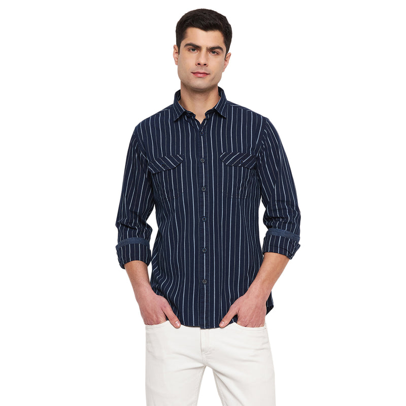 Duke Urban Men Full Sleeve Cotton Shirt (SDO9STI)