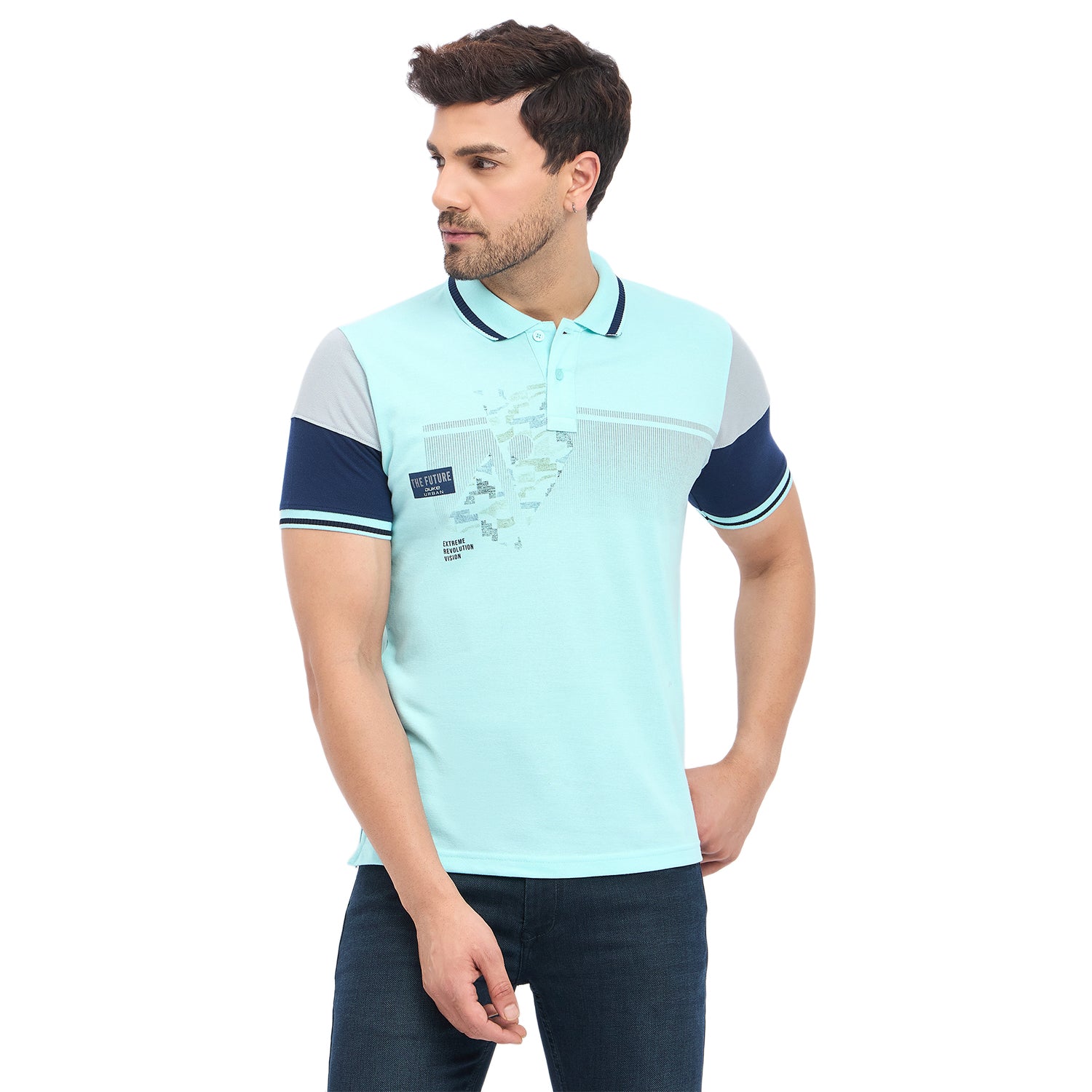 Duke Urban Men Half Sleeve Cotton T-shirt (LF7286)