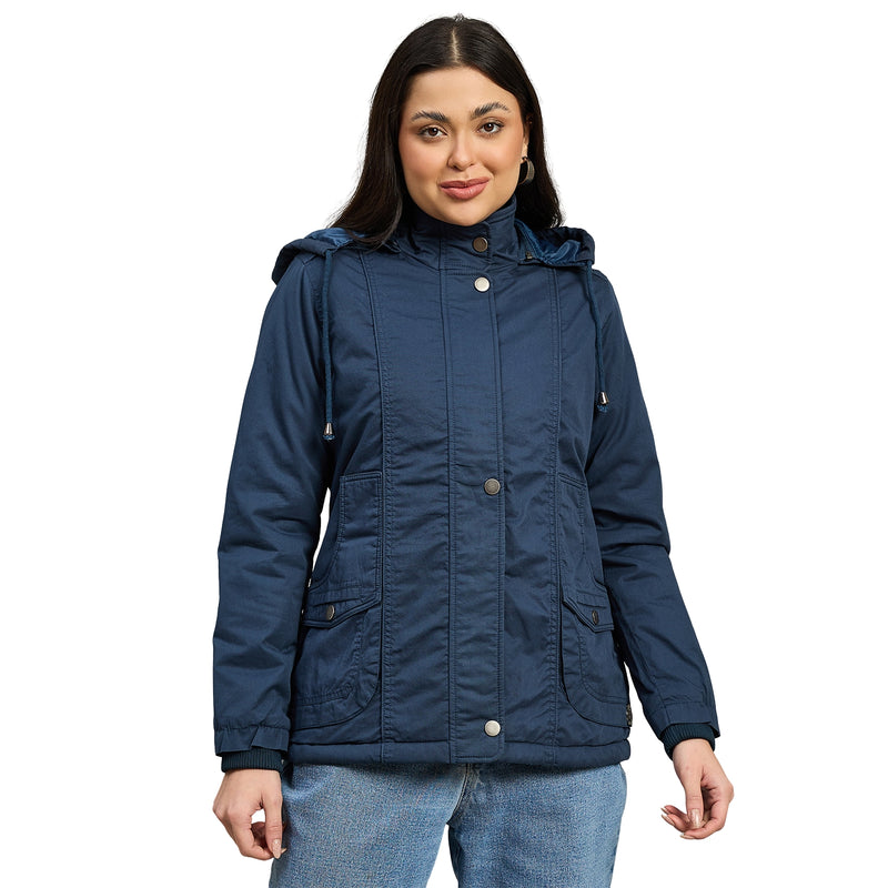 Duke Urban Women Short Style Full Sleeve Hooded Jacket (SDZ4153)