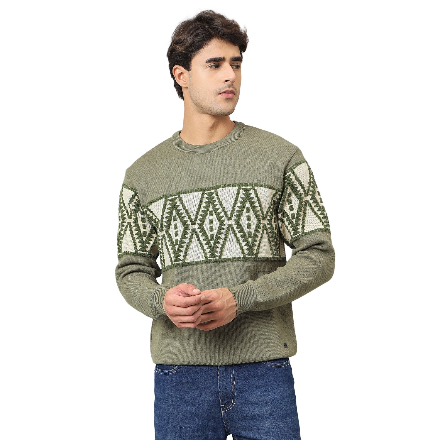 Duke Urban Men Full Sleeve Classic round neck sweater (SDS2267)