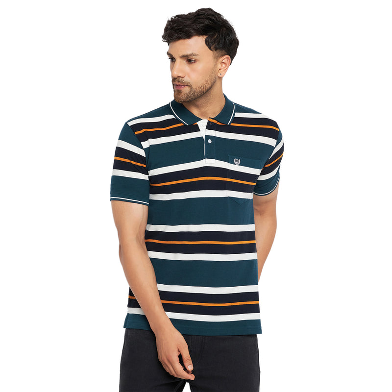 Duke Stardust Men Polo Neck Half Sleeve Cotton T-shirt (LF7046)