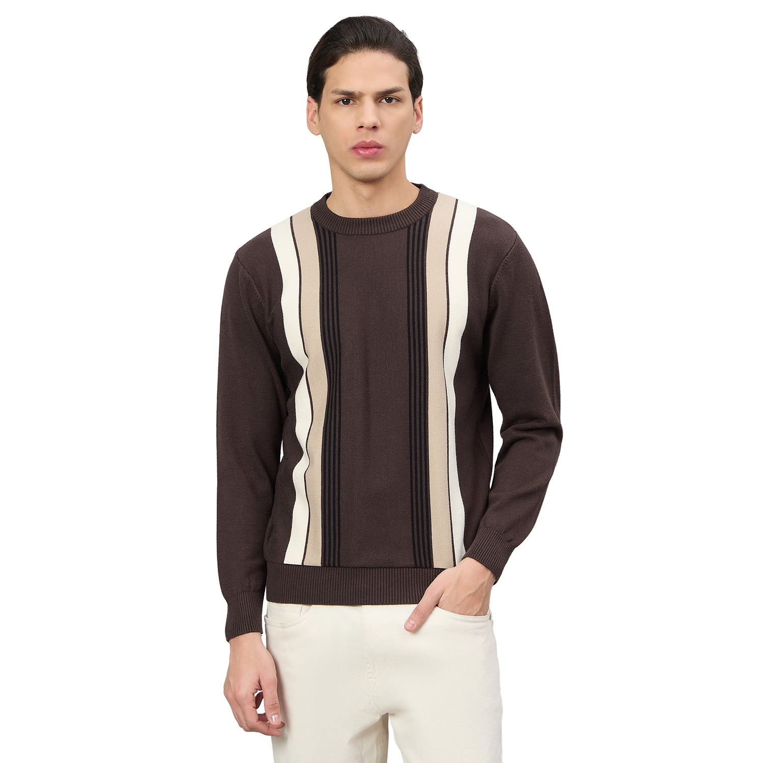 Duke Urban Men Round Neck Full Sleeve Regular Sweater (SDS2329)