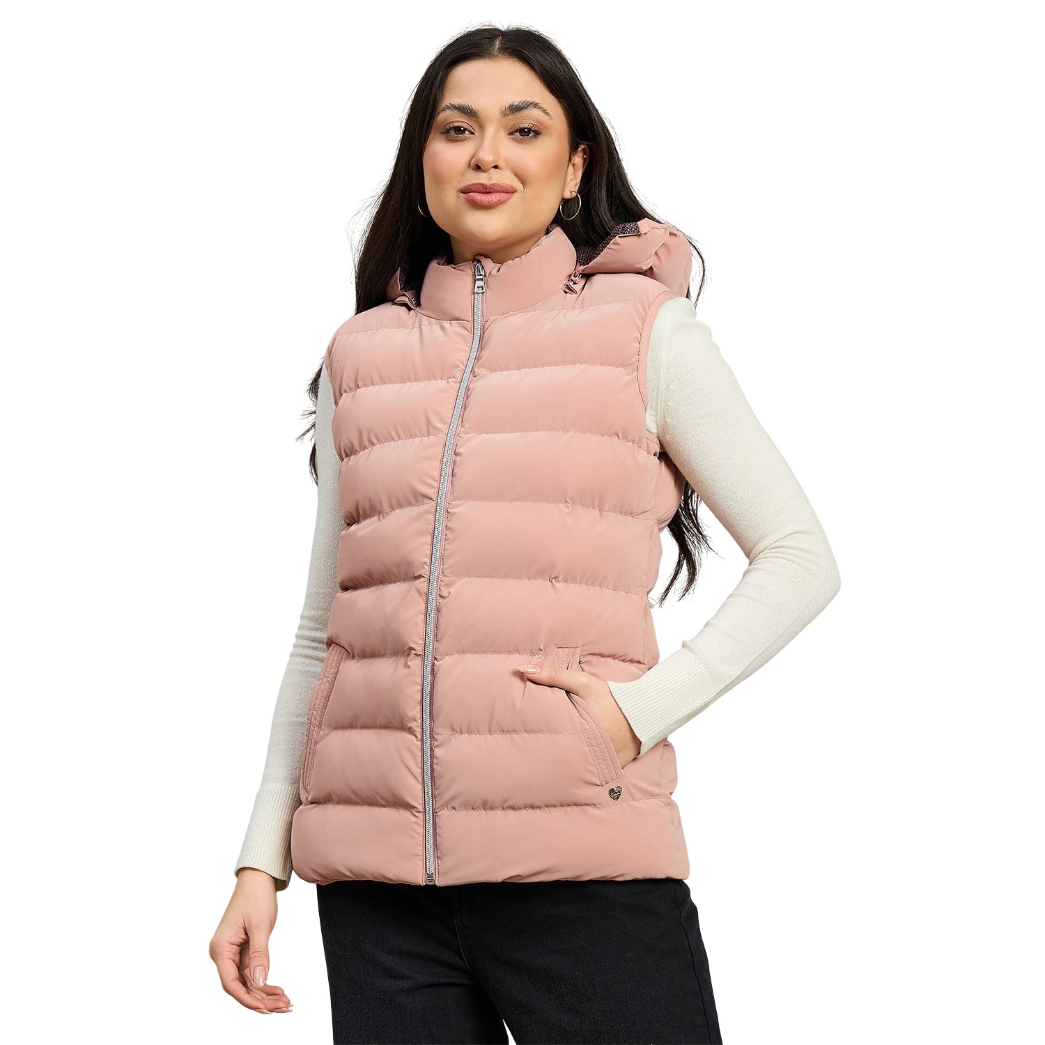 Duke Urban Women Sleeveless Hooded Jacket (SDZ4160)