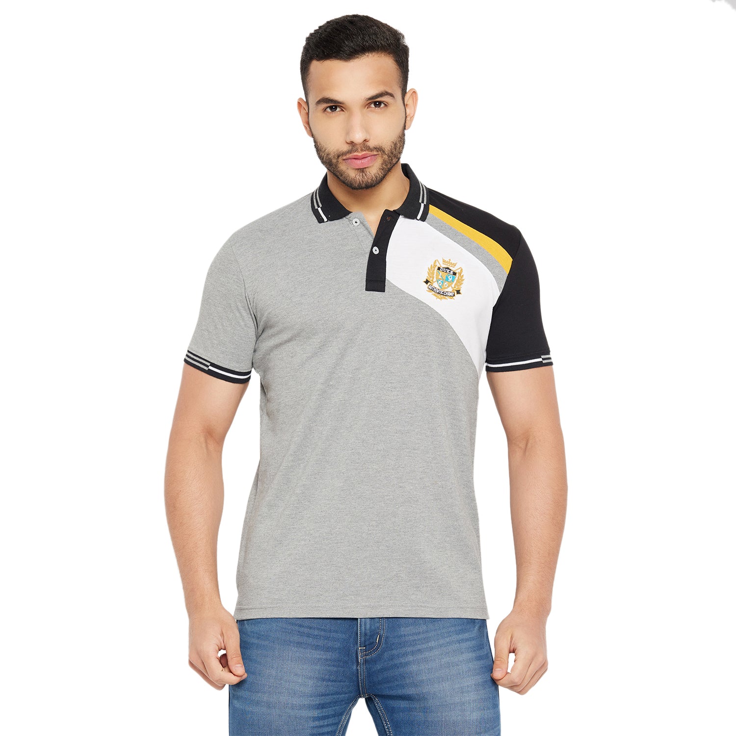 Duke Stardust Men Half Sleeve Polo Neck Cotton T-shirt (4006)