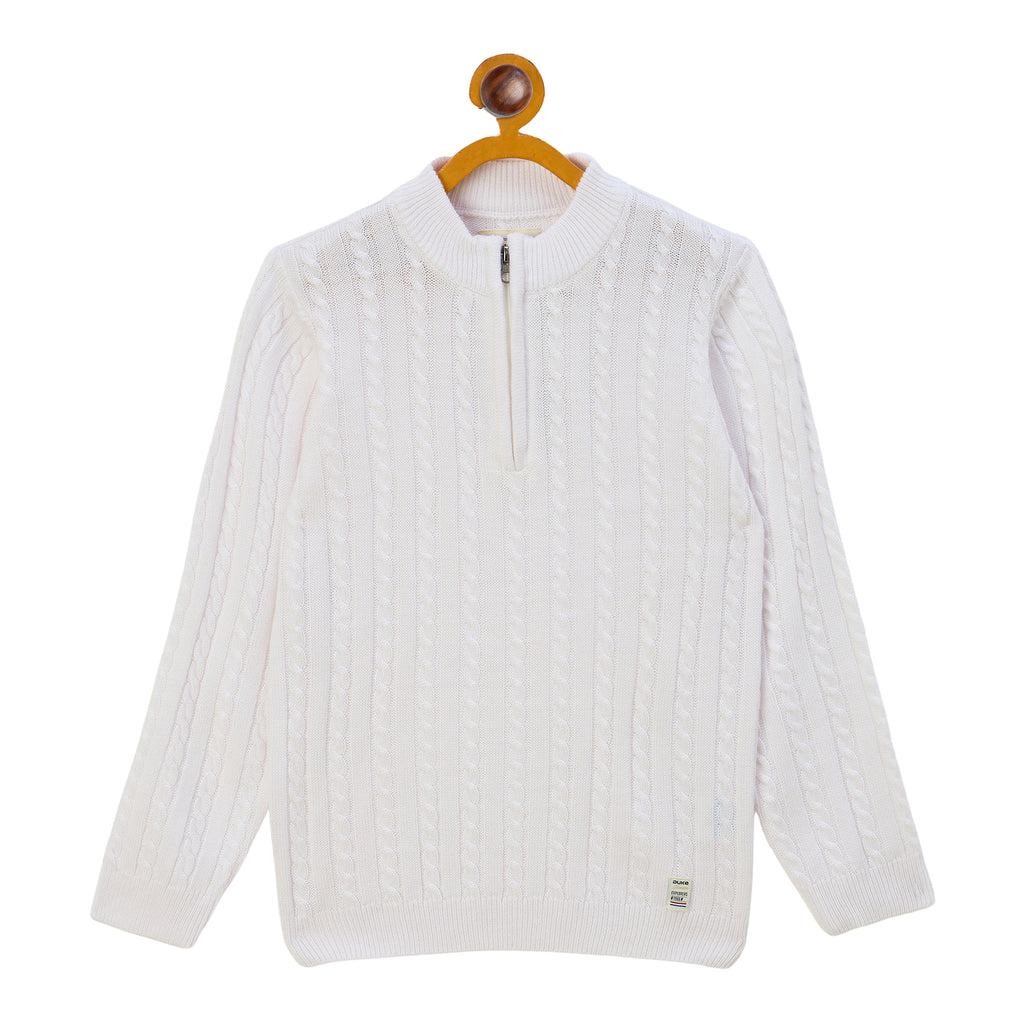 Duke Urban Boys Half Zip Full Sleeve Regular Sweater (S3621)