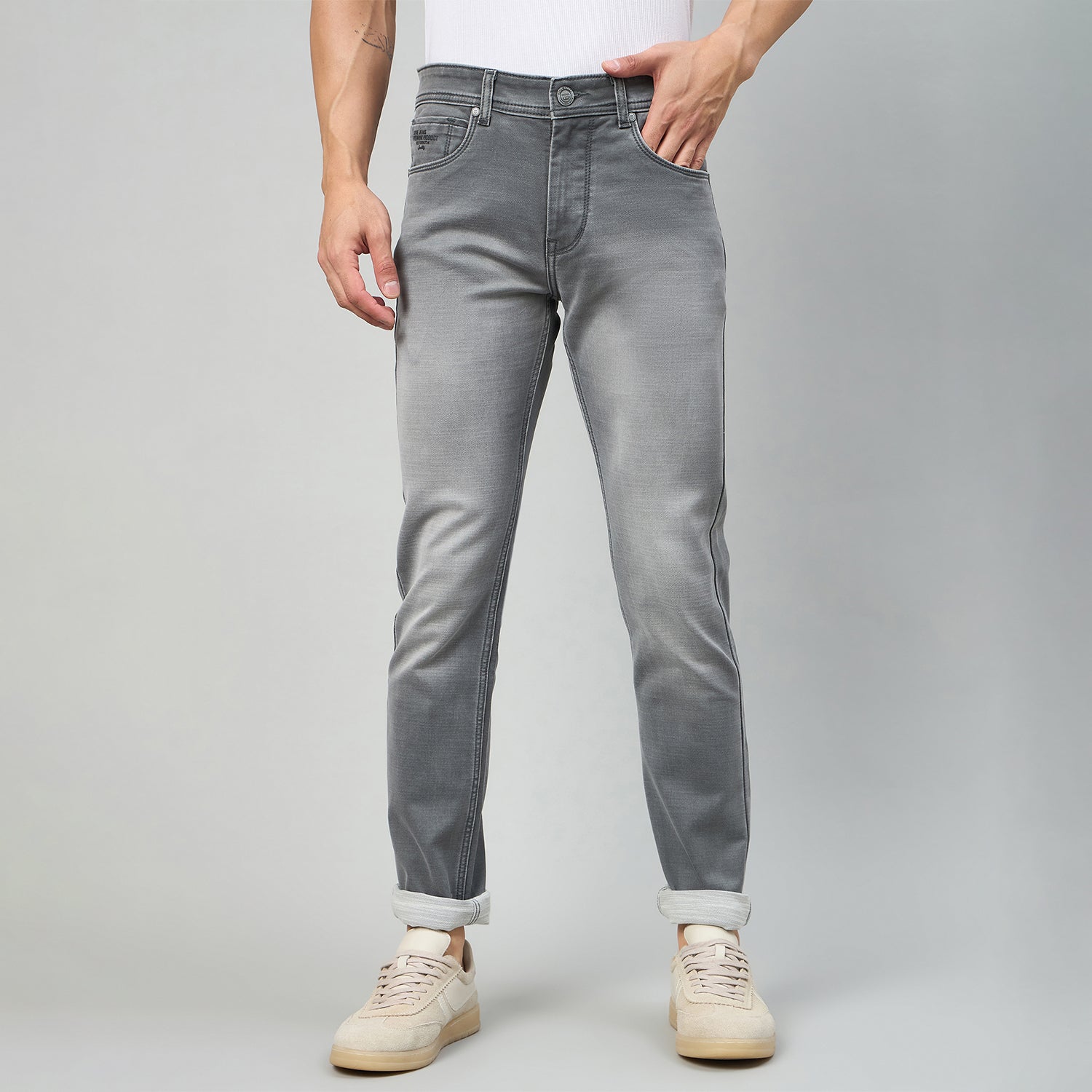 Duke Men Narrow Fit Stretchable Jeans (SDD5999N)