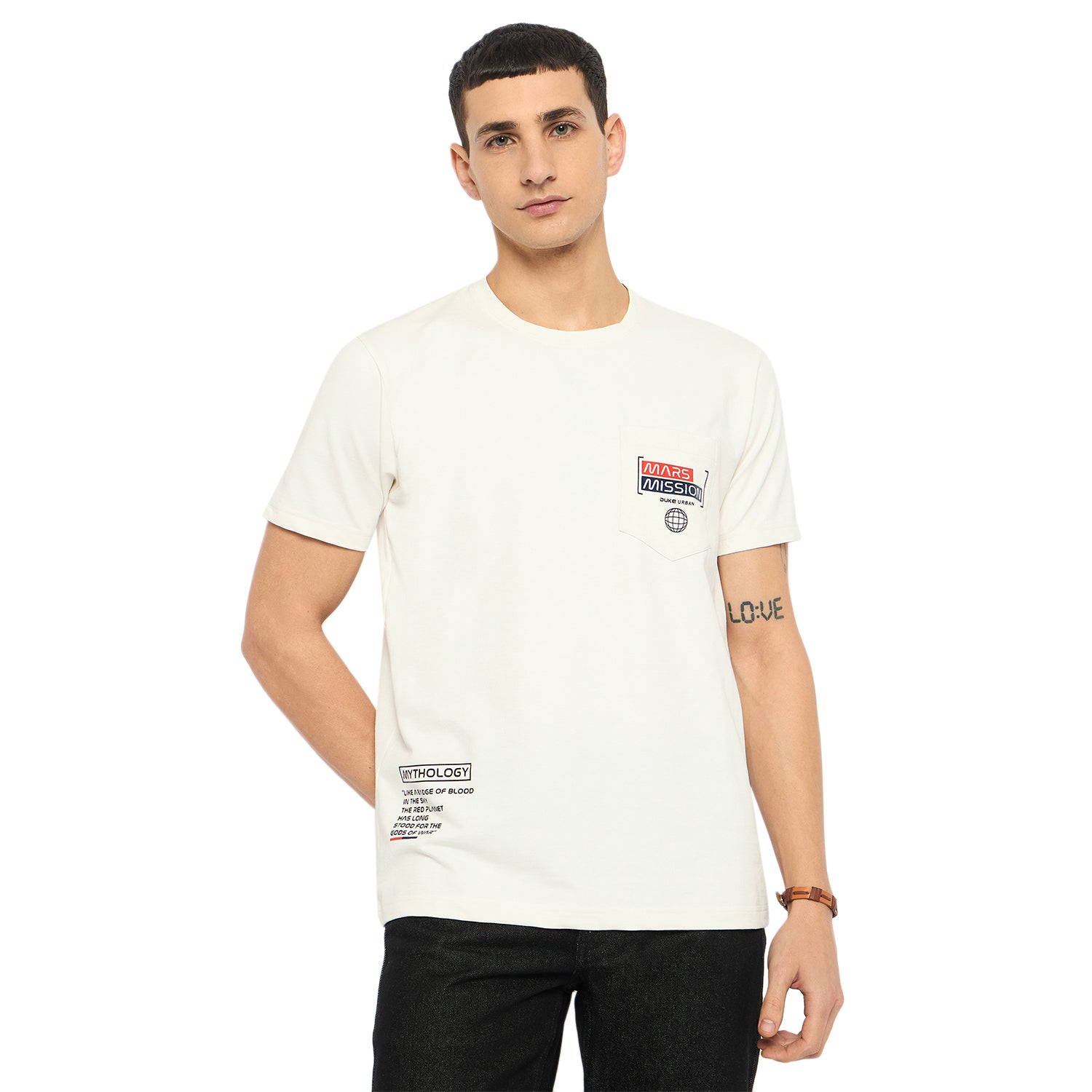 Duke Urban Men Half Sleeve Cotton Tshirt (LF7307)