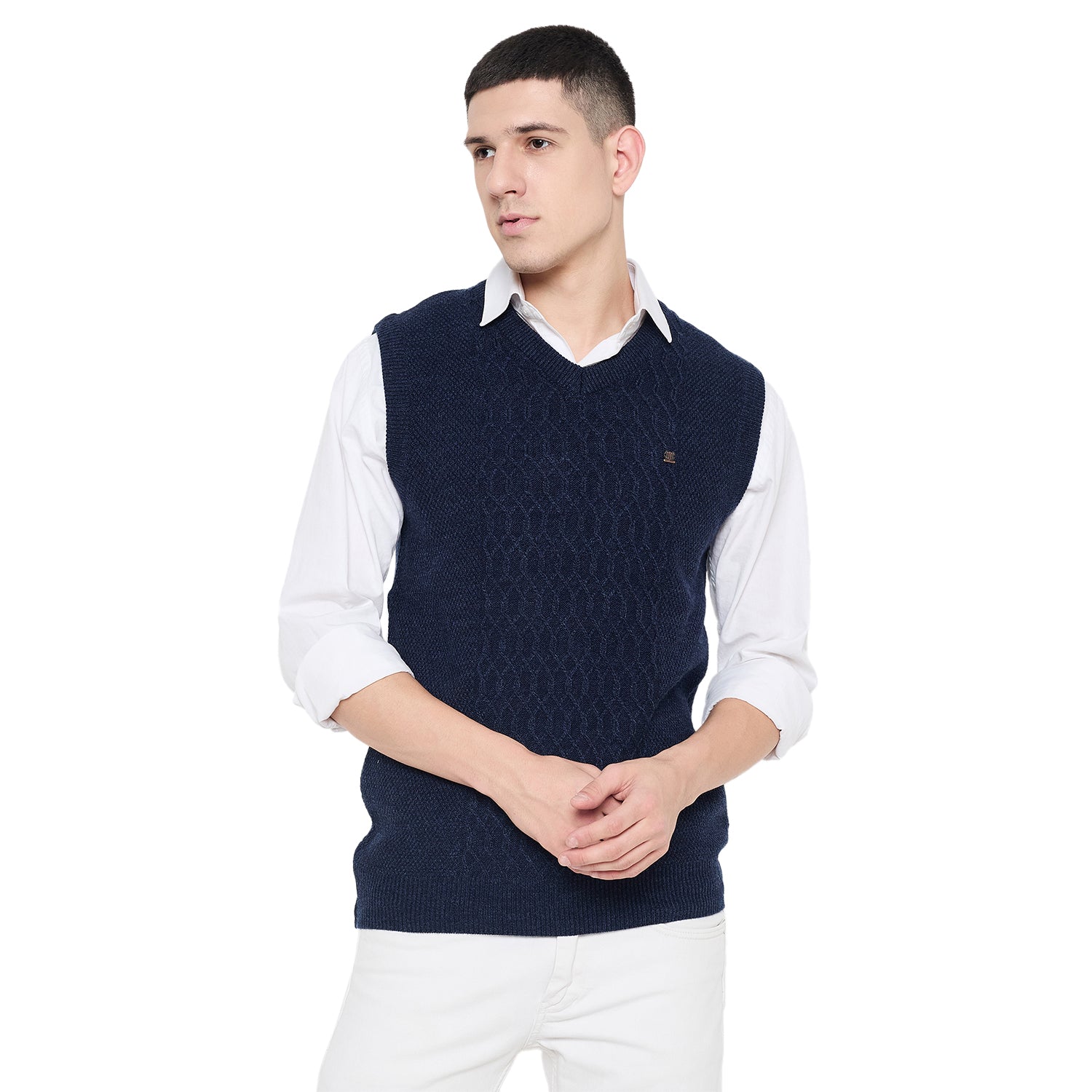 Duke Urban Men Sleeveless V Neck Sweater (SDS2234)