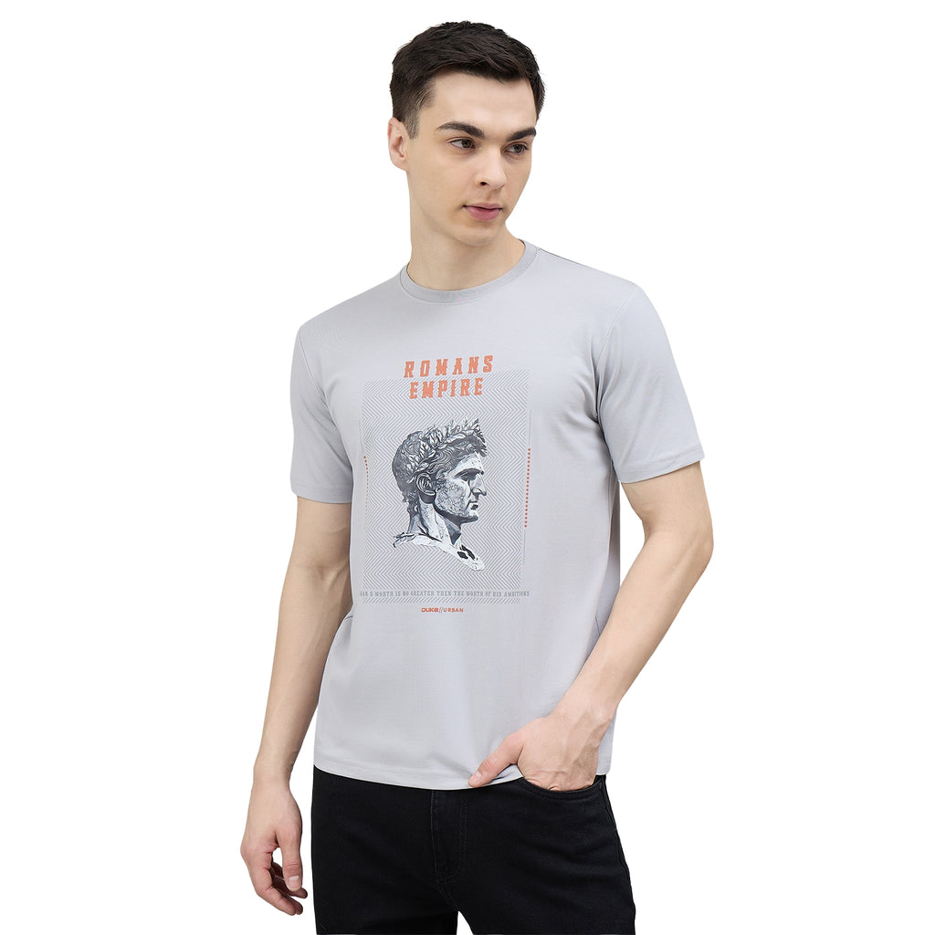 Duke Urban Men Graphic Print Half Sleeve Round Neck Casual Tshirt (LF7504)