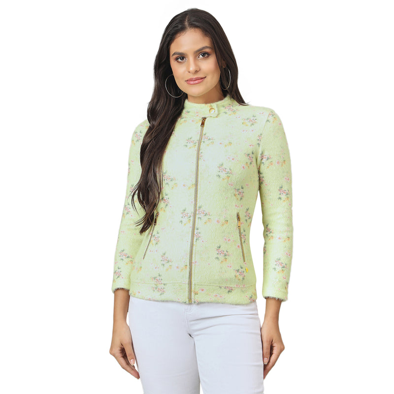 Duke Urban Women Full Zip Regular Sweatshirt (LFX976)