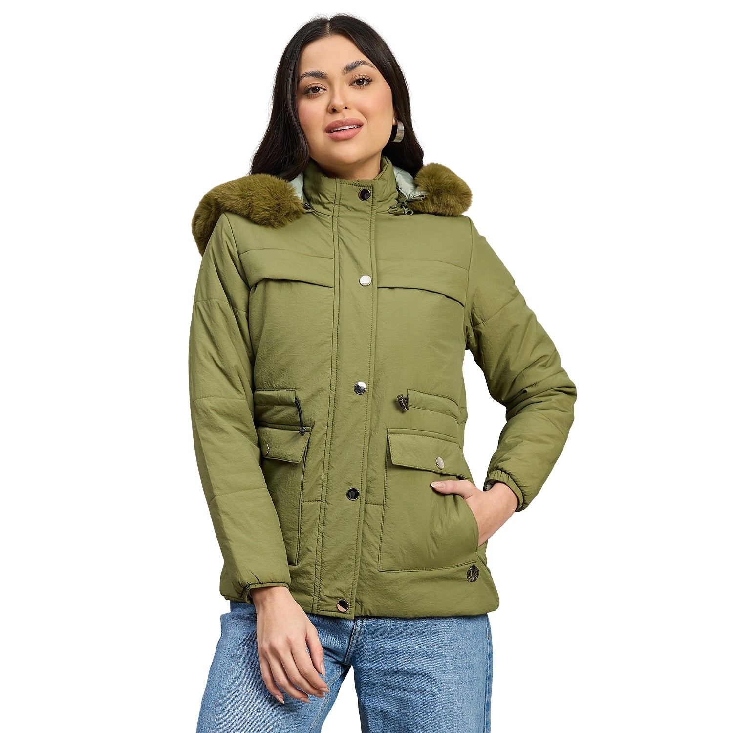 Duke Urban Women Short Style Full Sleeve Hooded Jacket (SDZ4111)