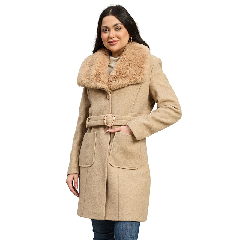 Duke Women Full Sleeve Collared Neck Coat (SDZ4174C)