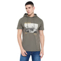 Duke Urban Men Half Sleeve Cotton Hooded Smart Fit T-Shirt (LF7227)