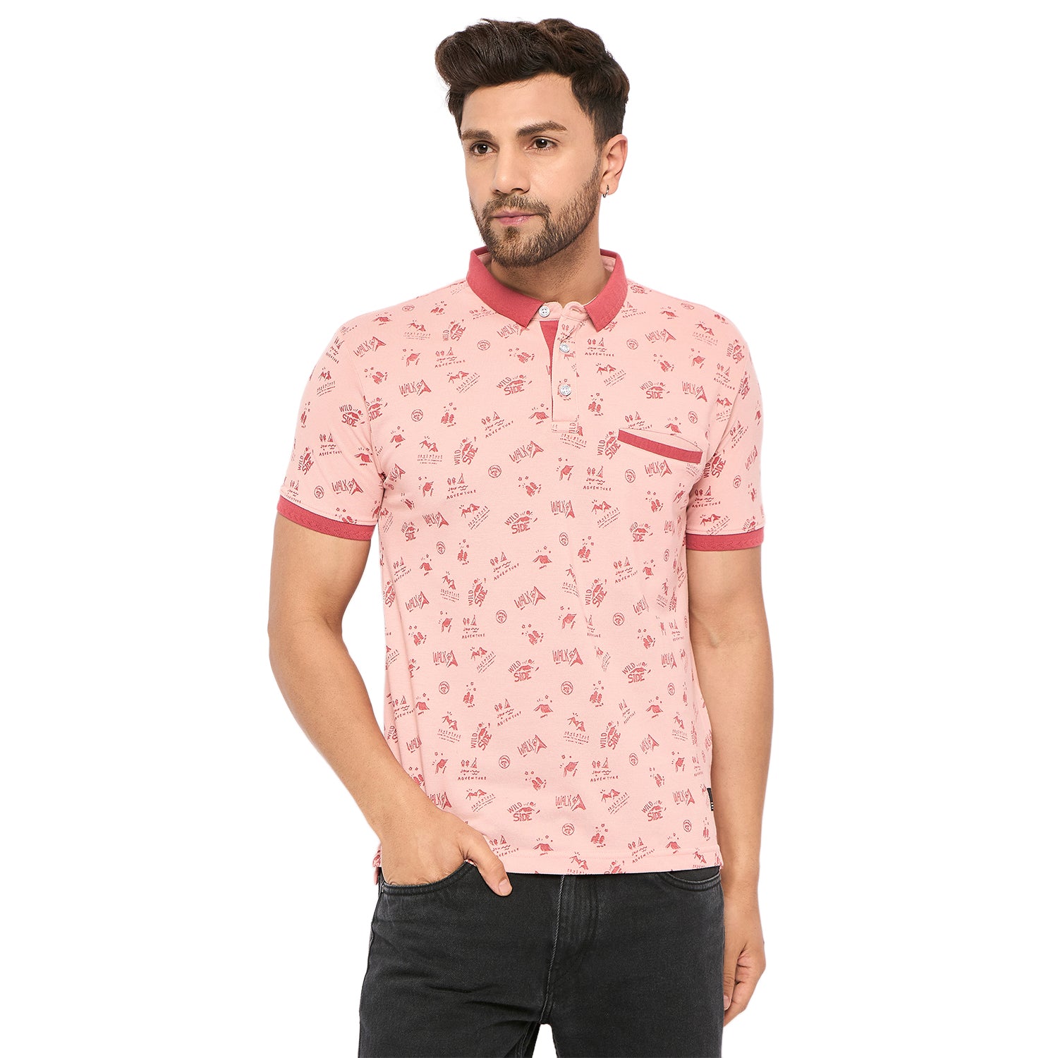 Duke Urban Men Half Sleeve Cotton T-shirt (LF5894)